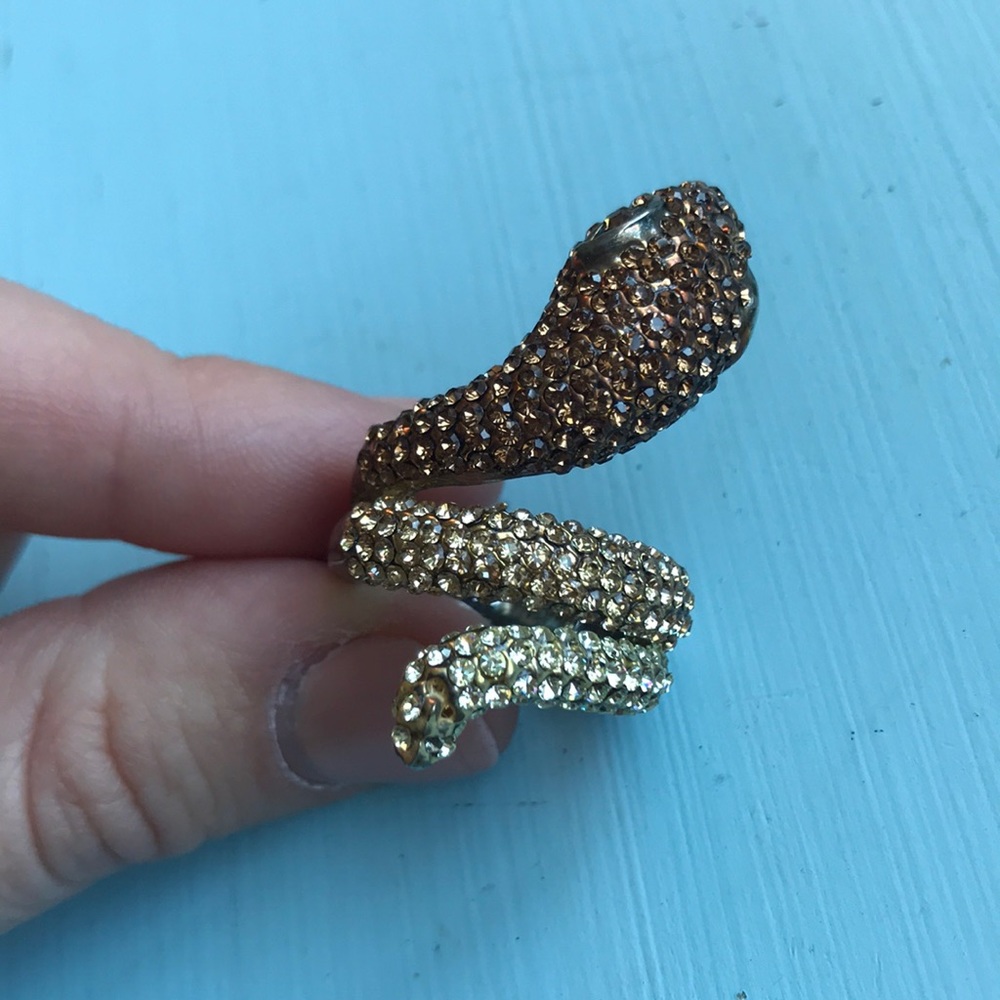 Bejeweled Snake Ring 🐍